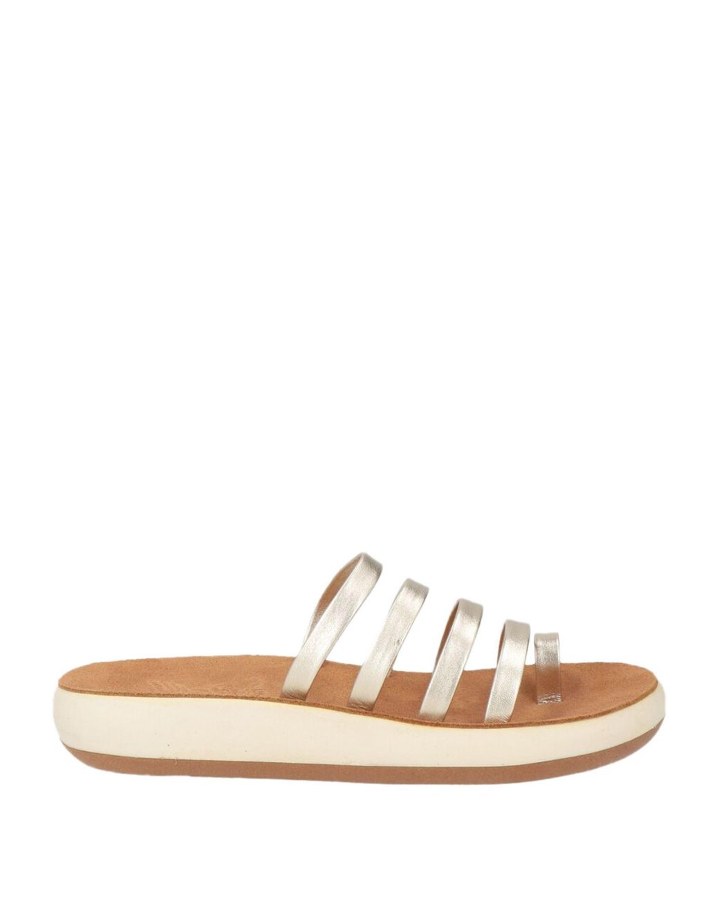 Ancient Greek Sandals White Thong Sandals