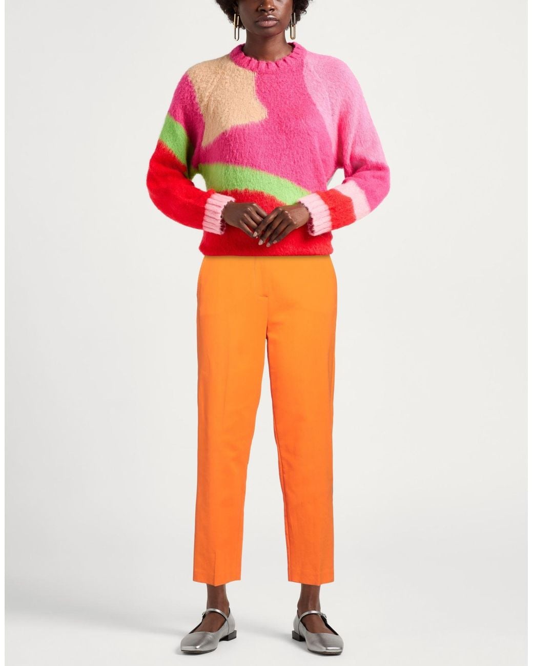 Beatrice B. Orange Trouser