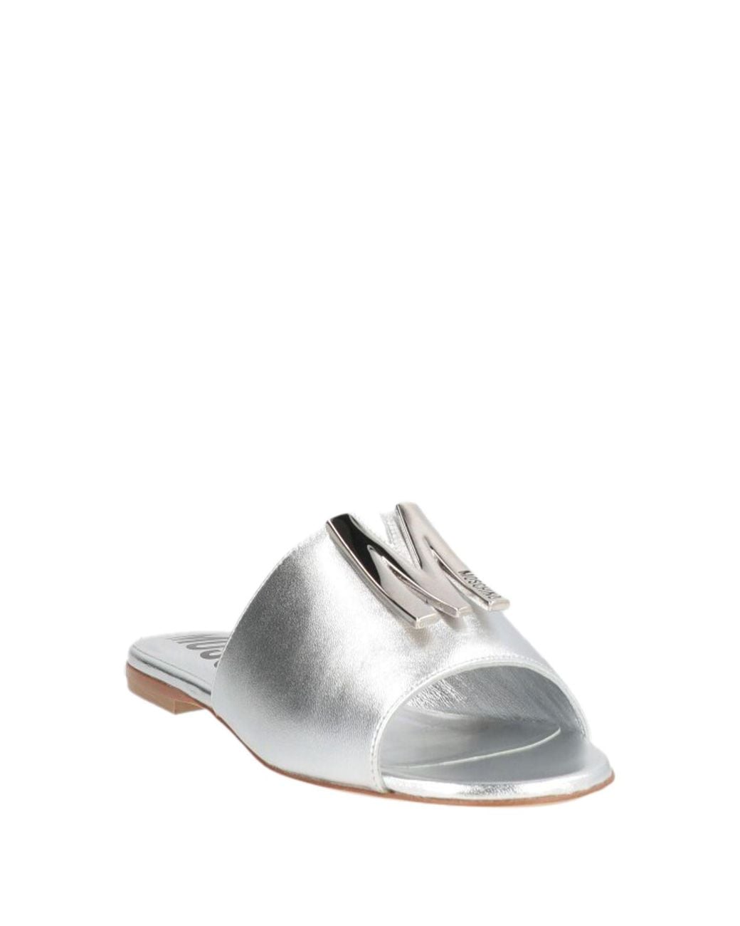 Moschino White Sandals Leather