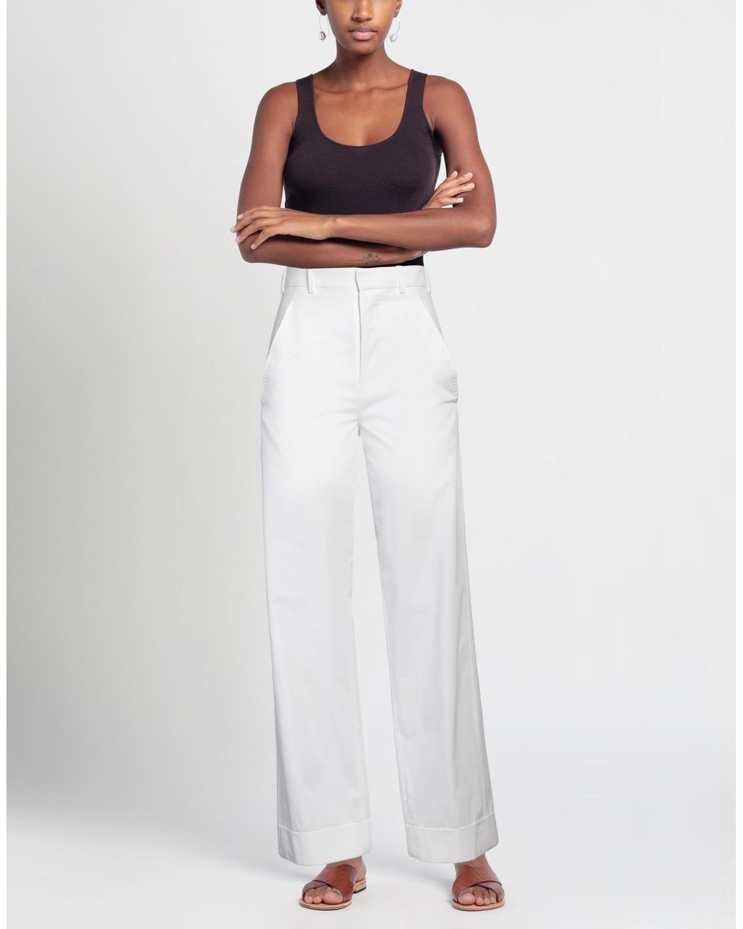 Ann Demeulemeester White Trouser