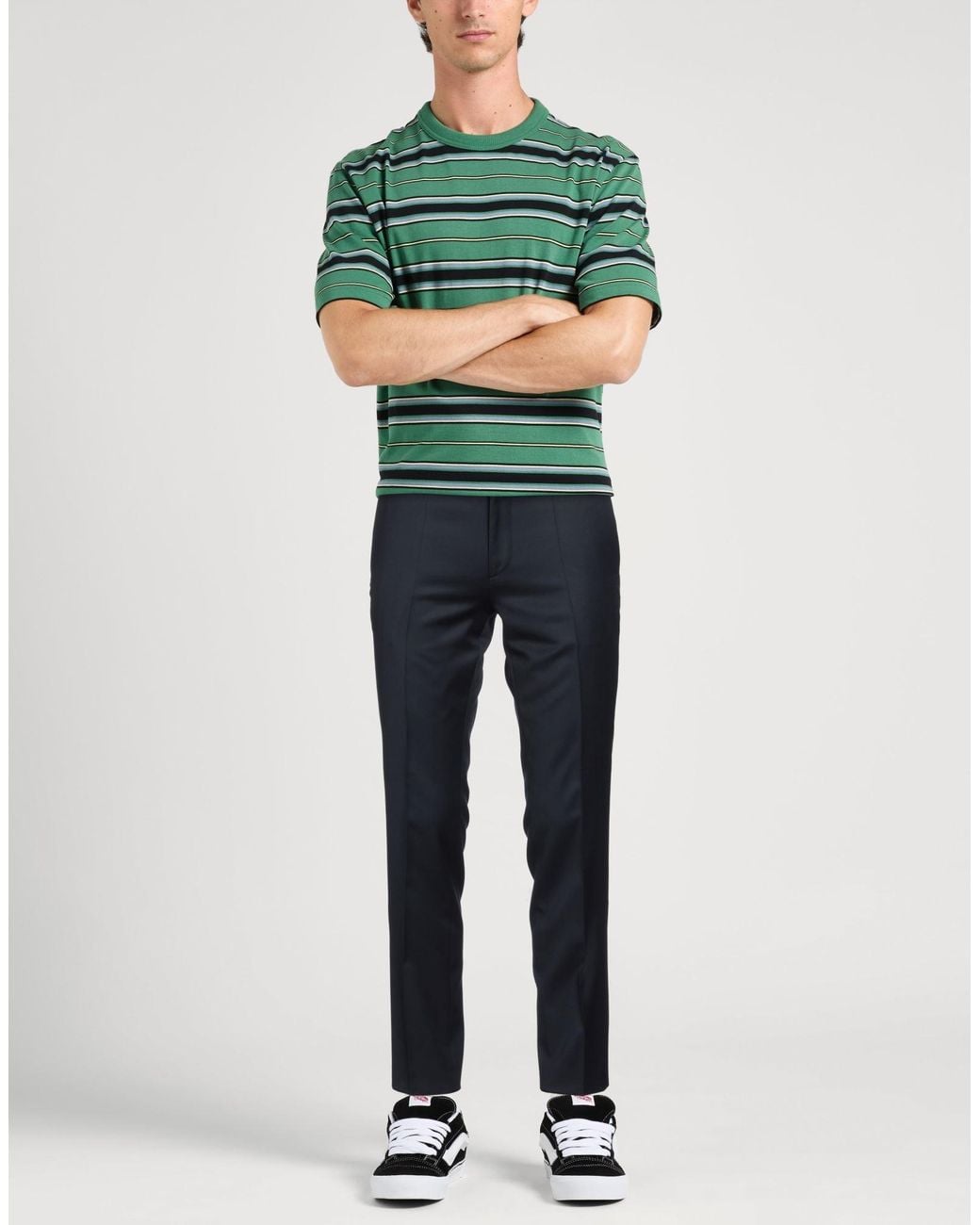 HUGO Blue Pants Virgin Wool for men