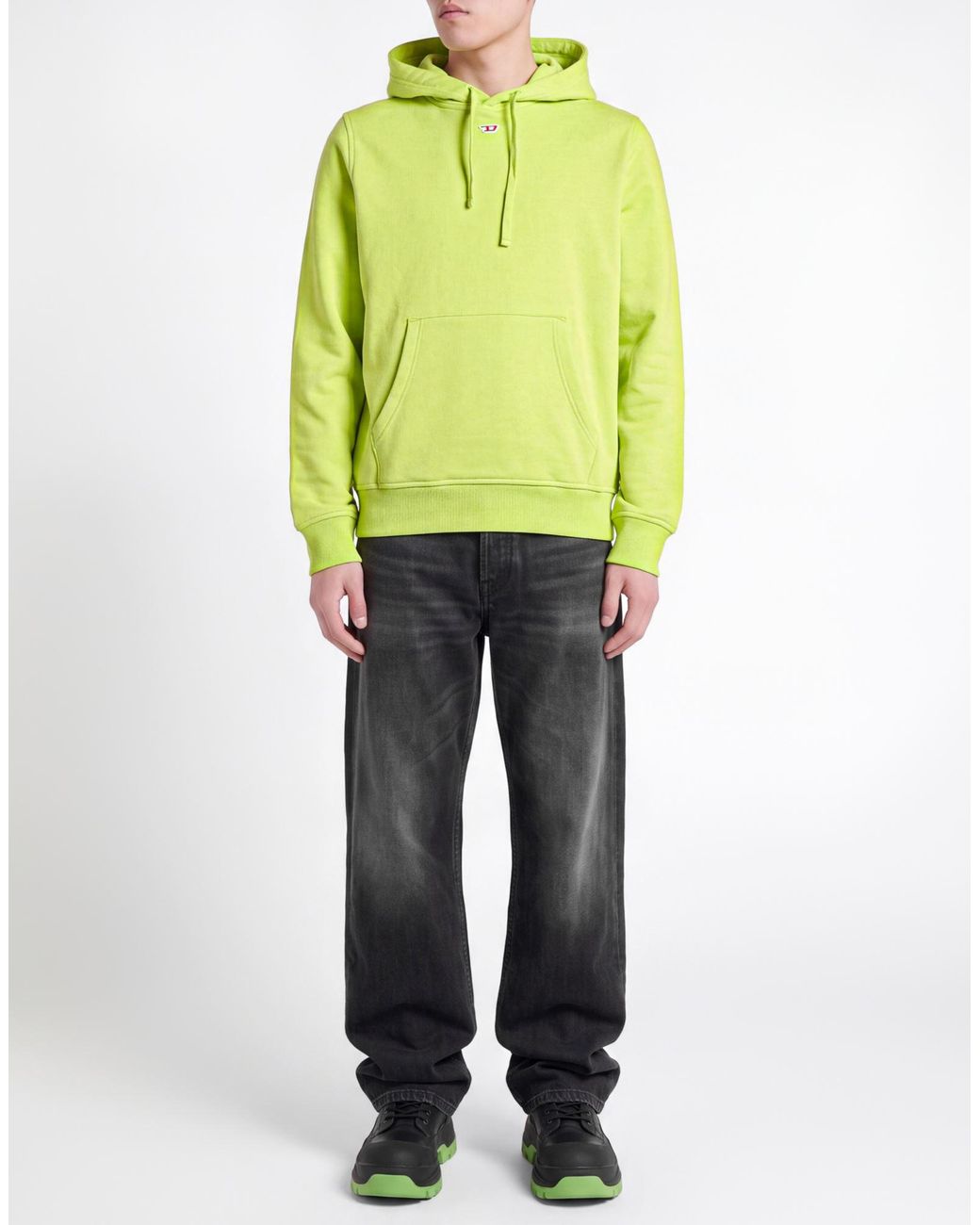 DIESEL Yellow Sweatshirt for men