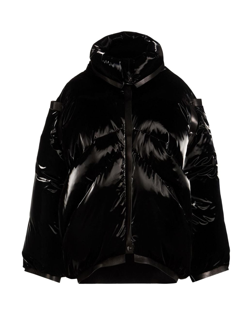 Tom Ford Black Puffer Polyester, Polyurethane, Lambskin