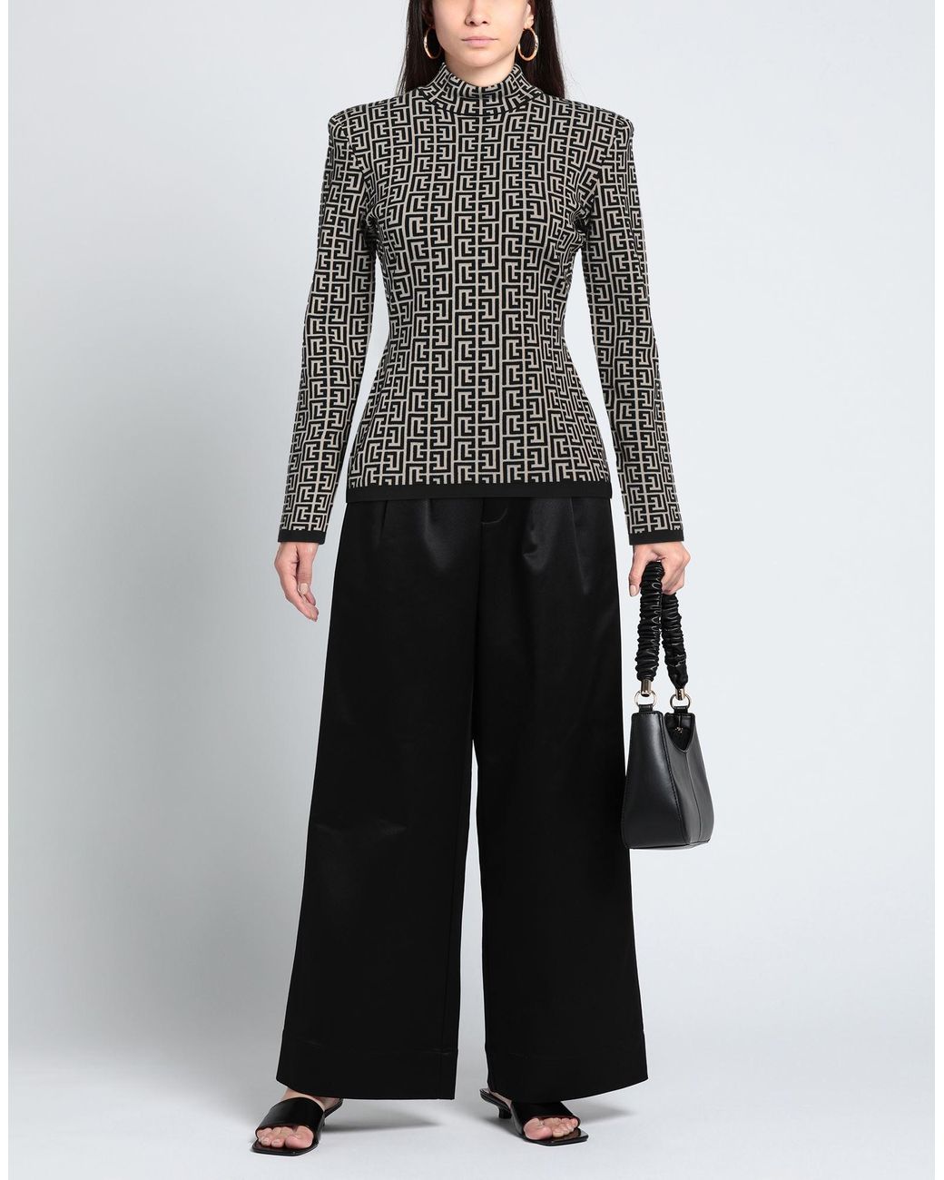Col Roulé Balmain en coloris Black