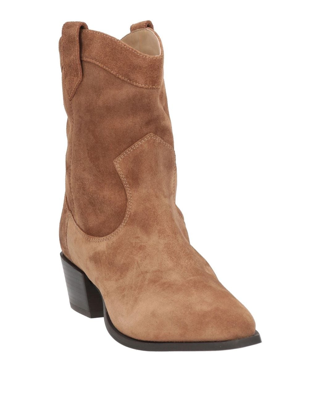 HADEL Brown Ankle Boots Leather