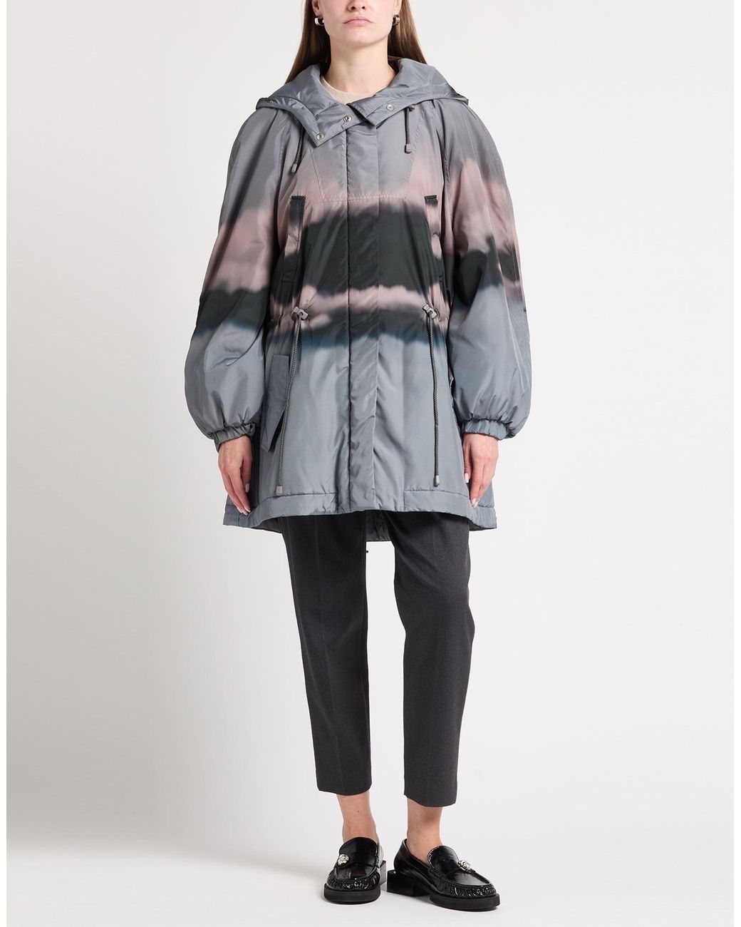 Alberta Ferretti Gray Coat Polyester