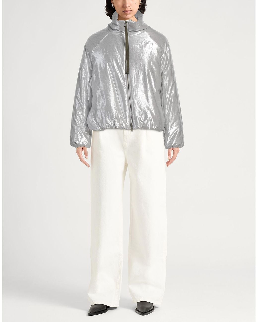 Alysi Gray Jacket Cotton, Polyester