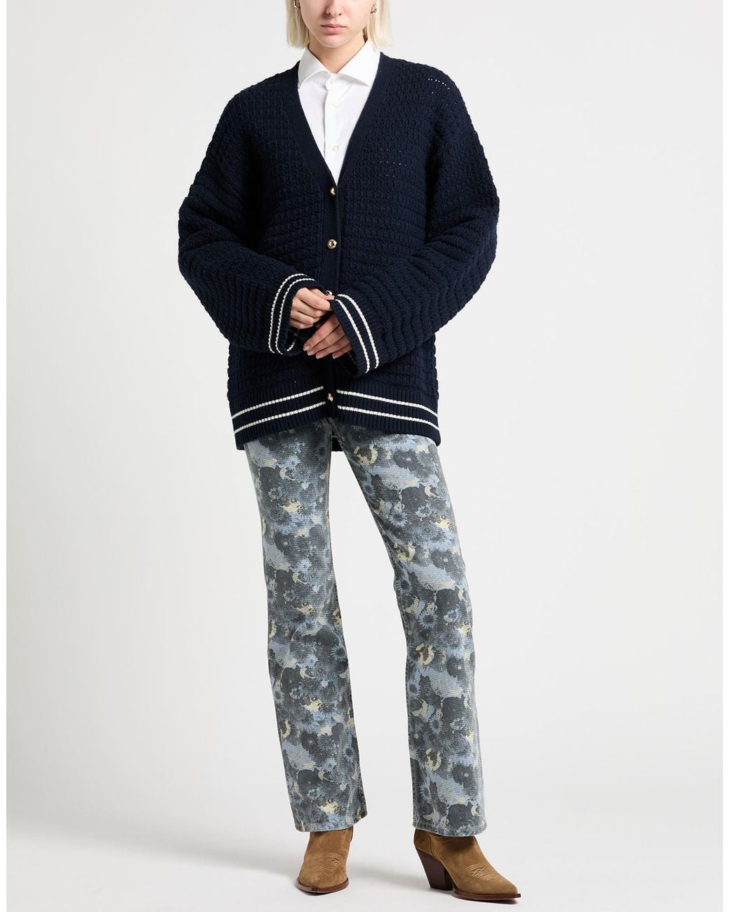 Ganni Blue Cardigans