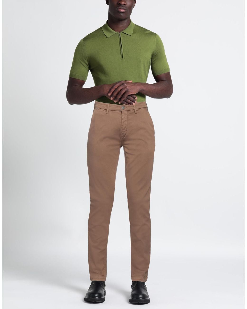 Replay Brown Denim Pants for men