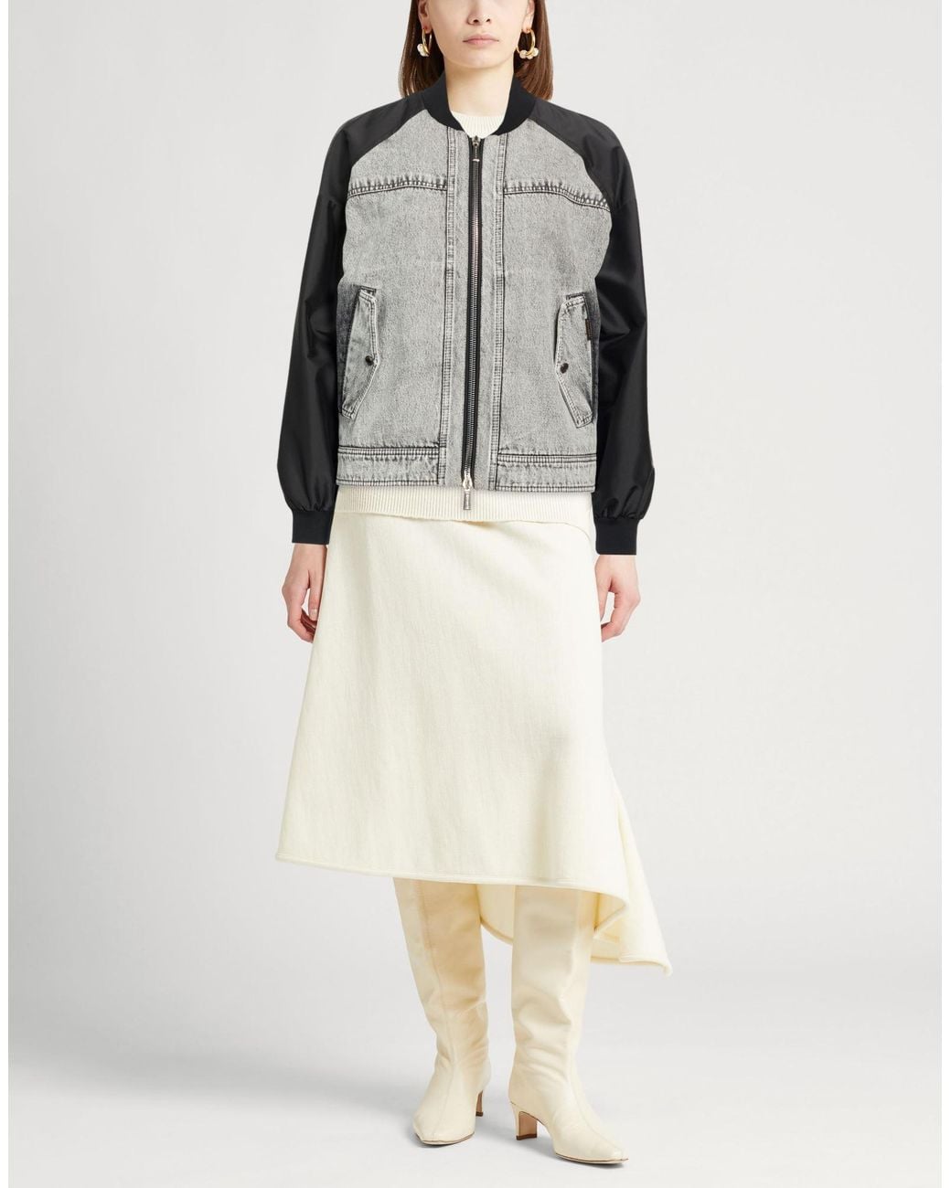 Moorer Black Denim Outerwear