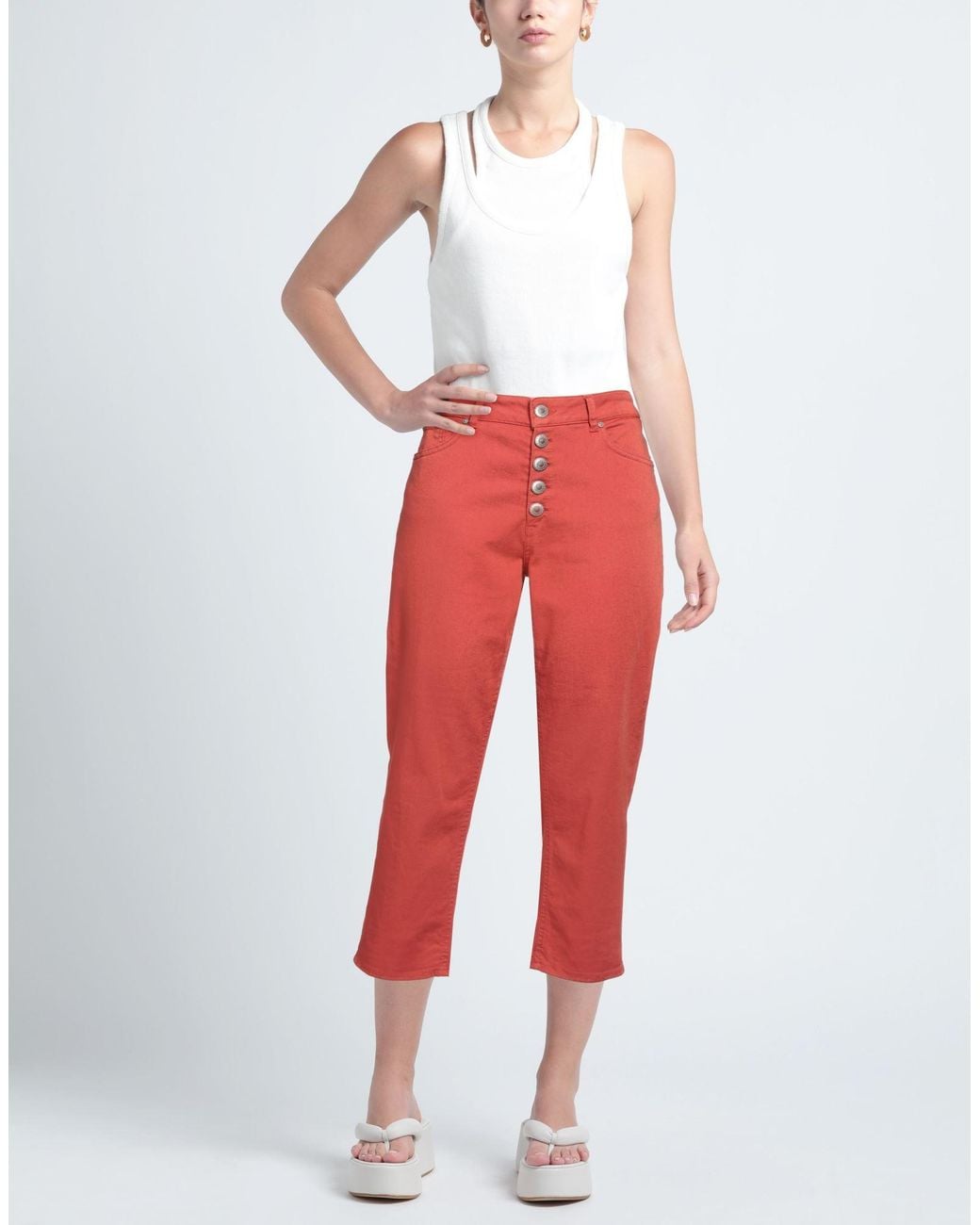 Dondup Red Jeans