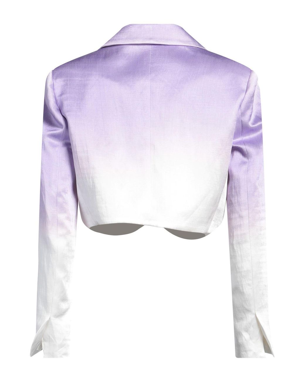 Sandro Purple Blazer Viscose, Linen