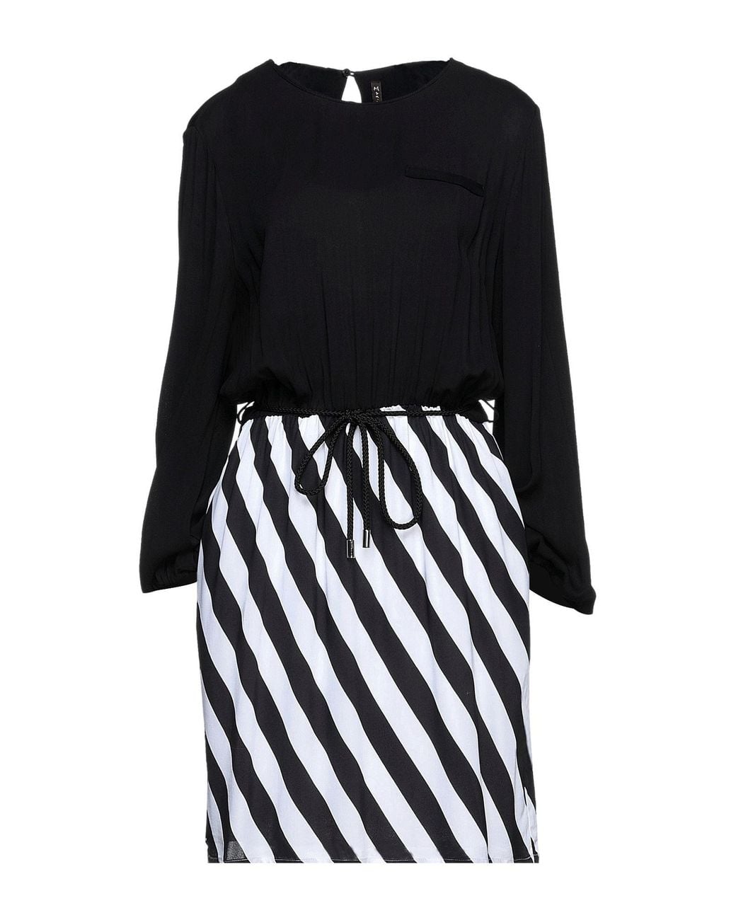 Manila Grace Black Midi Dress