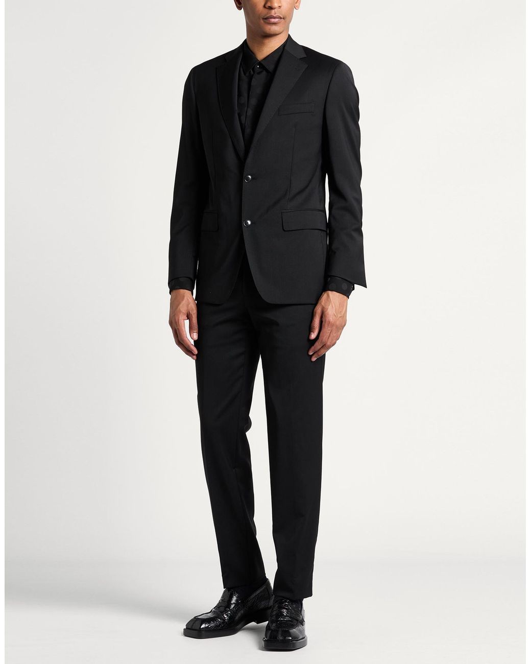 Atelier Munro Black Suit Wool, Elastane for men