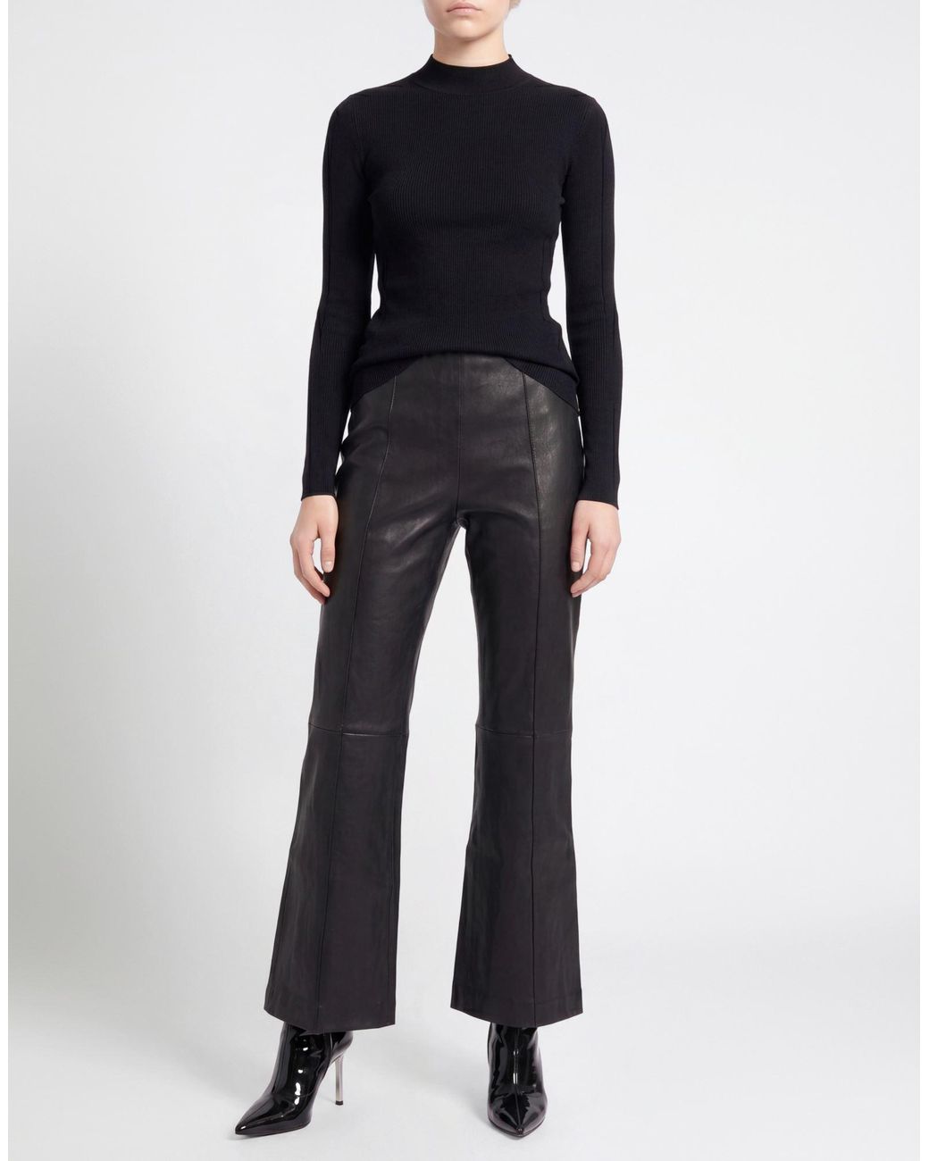 Rag & Bone Black Pants Lambskin