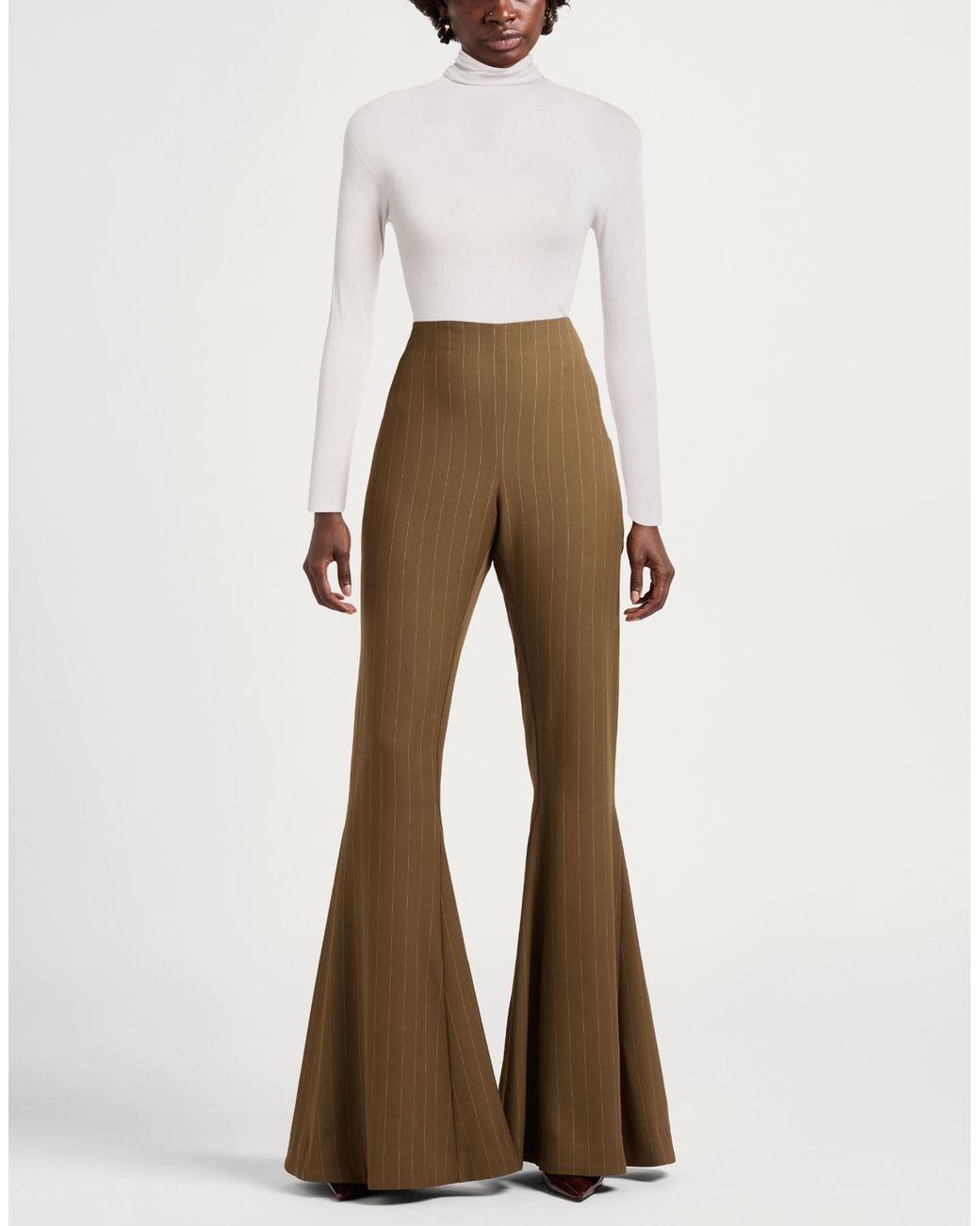 Alpha Studio White Turtleneck Viscose, Elastane