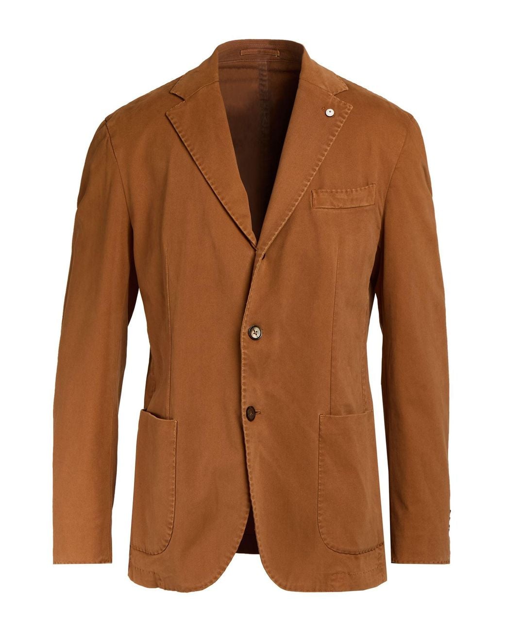L.b.m. 1911 Brown Blazer Modal, Cotton, Elastane for men