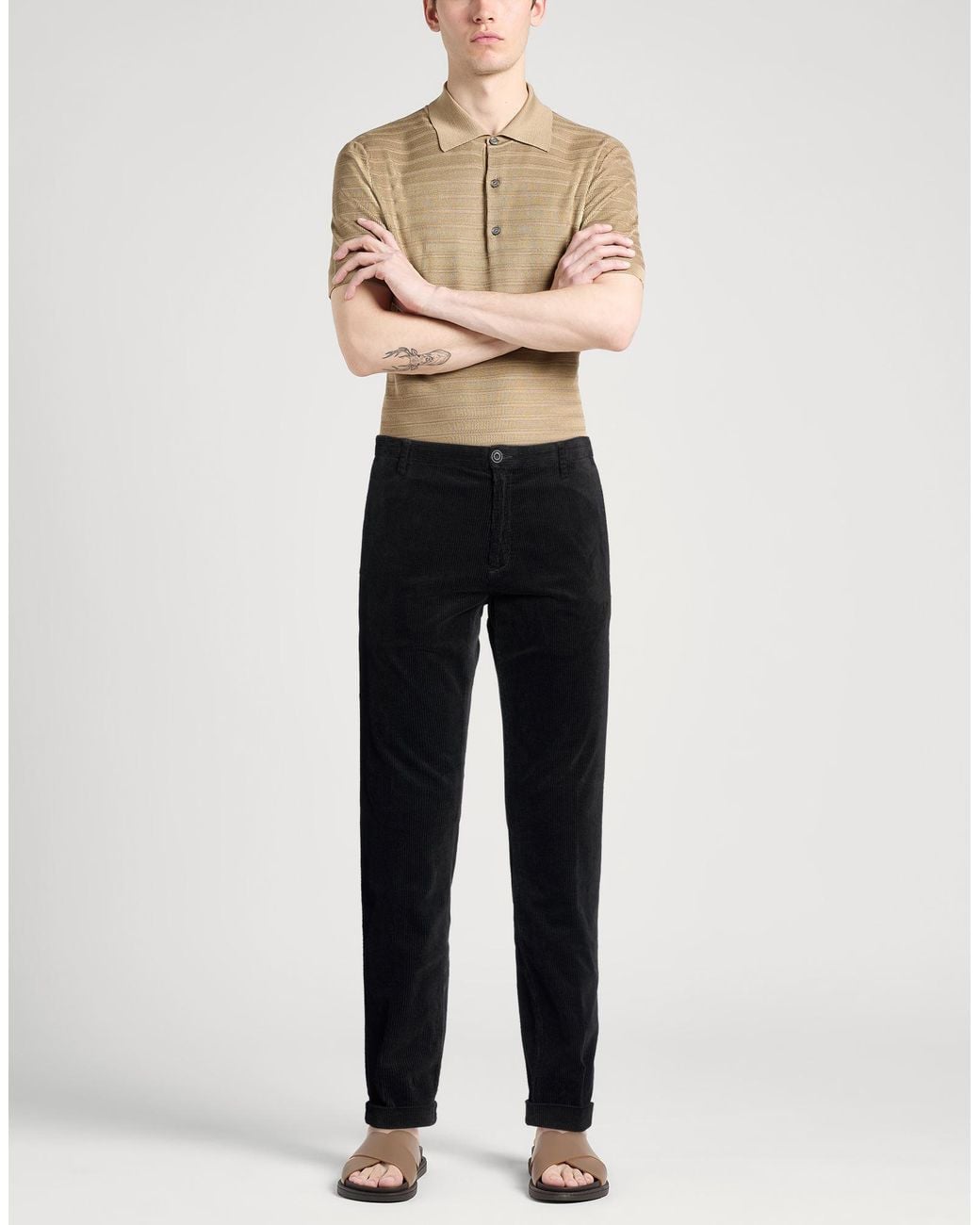 AT.P.CO Black Pants for men