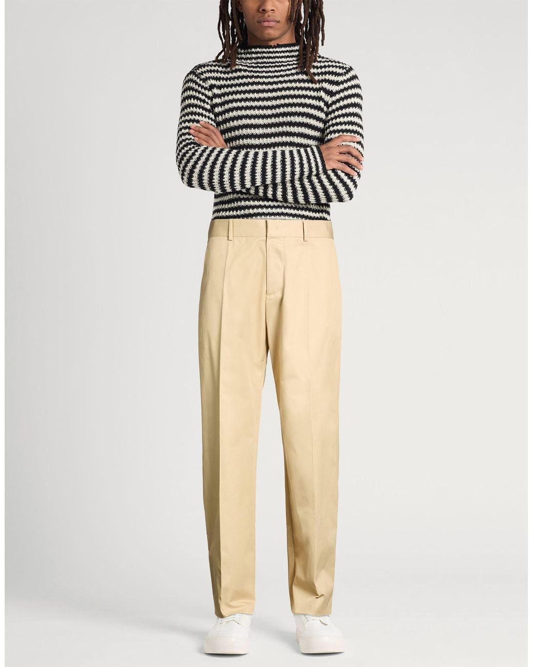 DSquared² Natural Camel Pants Virgin Wool for men