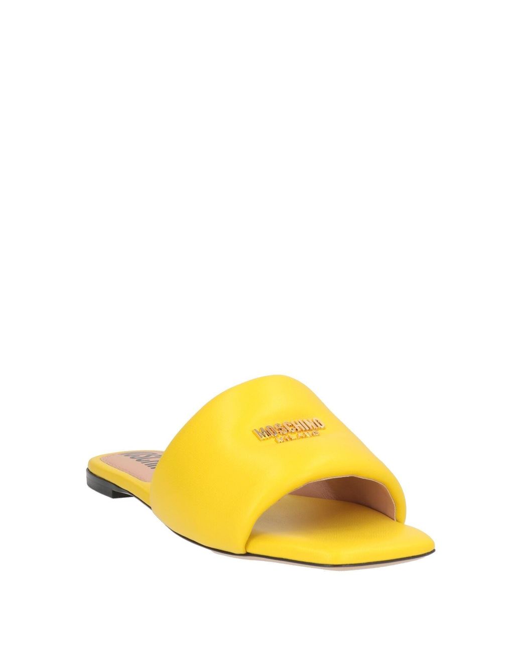 Moschino Yellow Sandals Leather