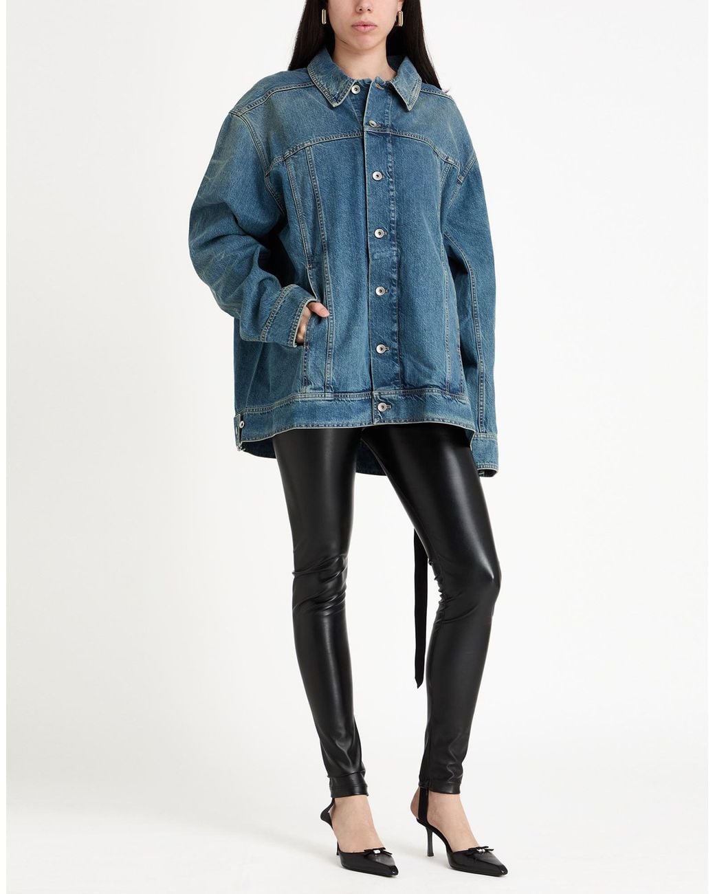 Rick Owens Blue Denim Outerwear