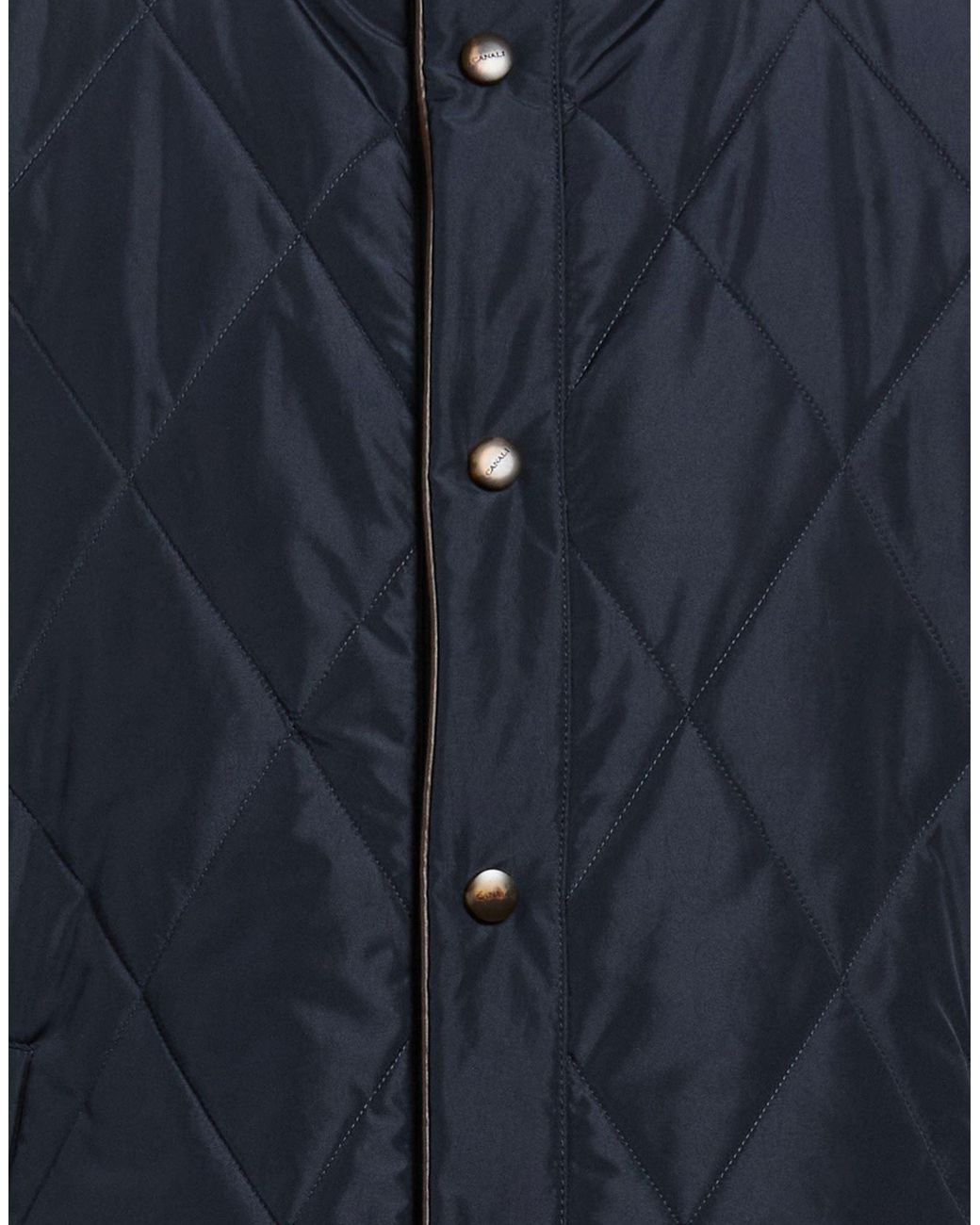 Canali Blue Vest Polyester for men
