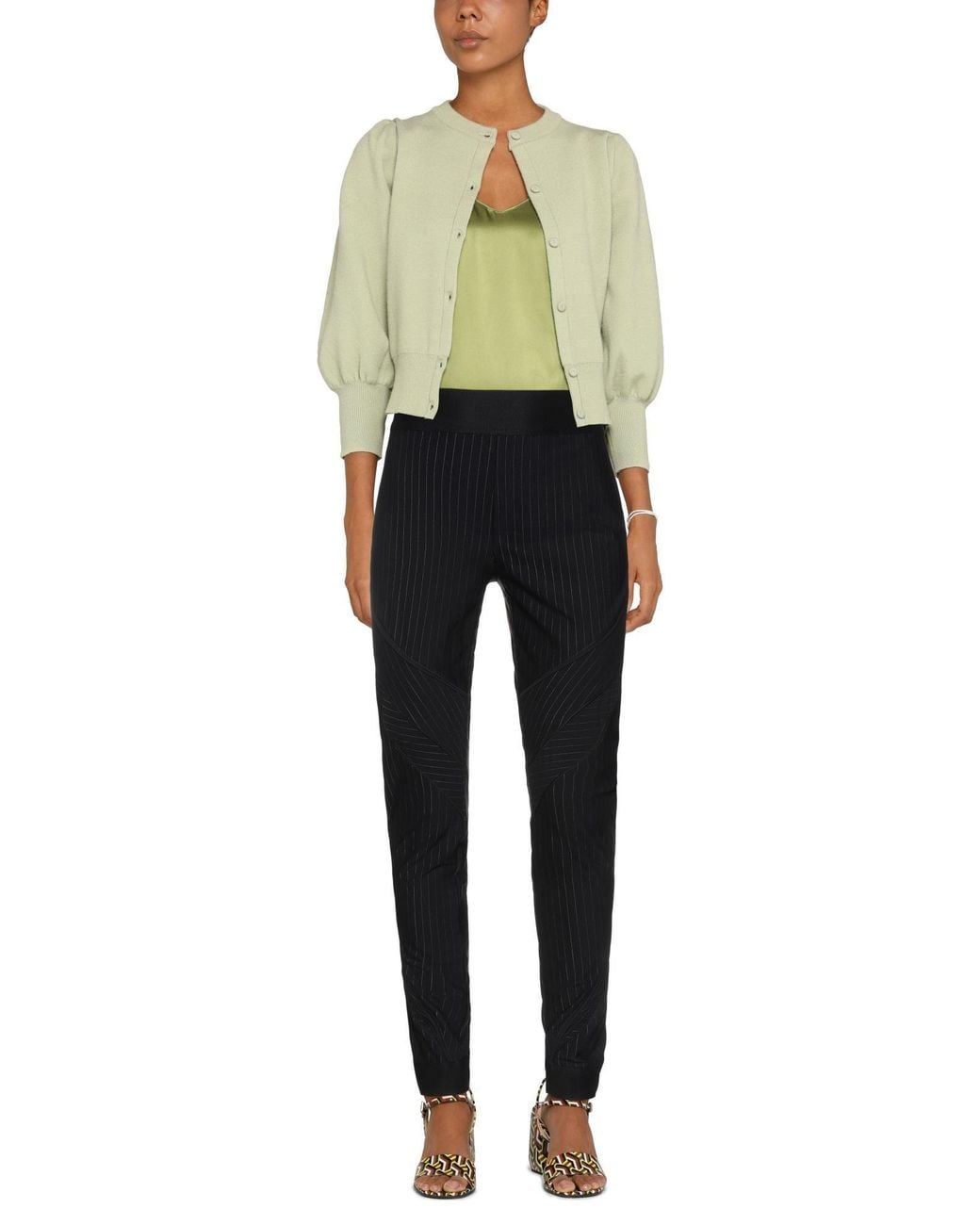 High Black Pants Polyamide, Elastane, Polyester