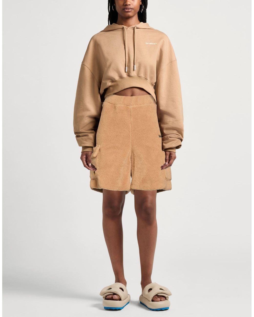 Barrow Natural Shorts & Bermuda Shorts Acrylic, Polyester