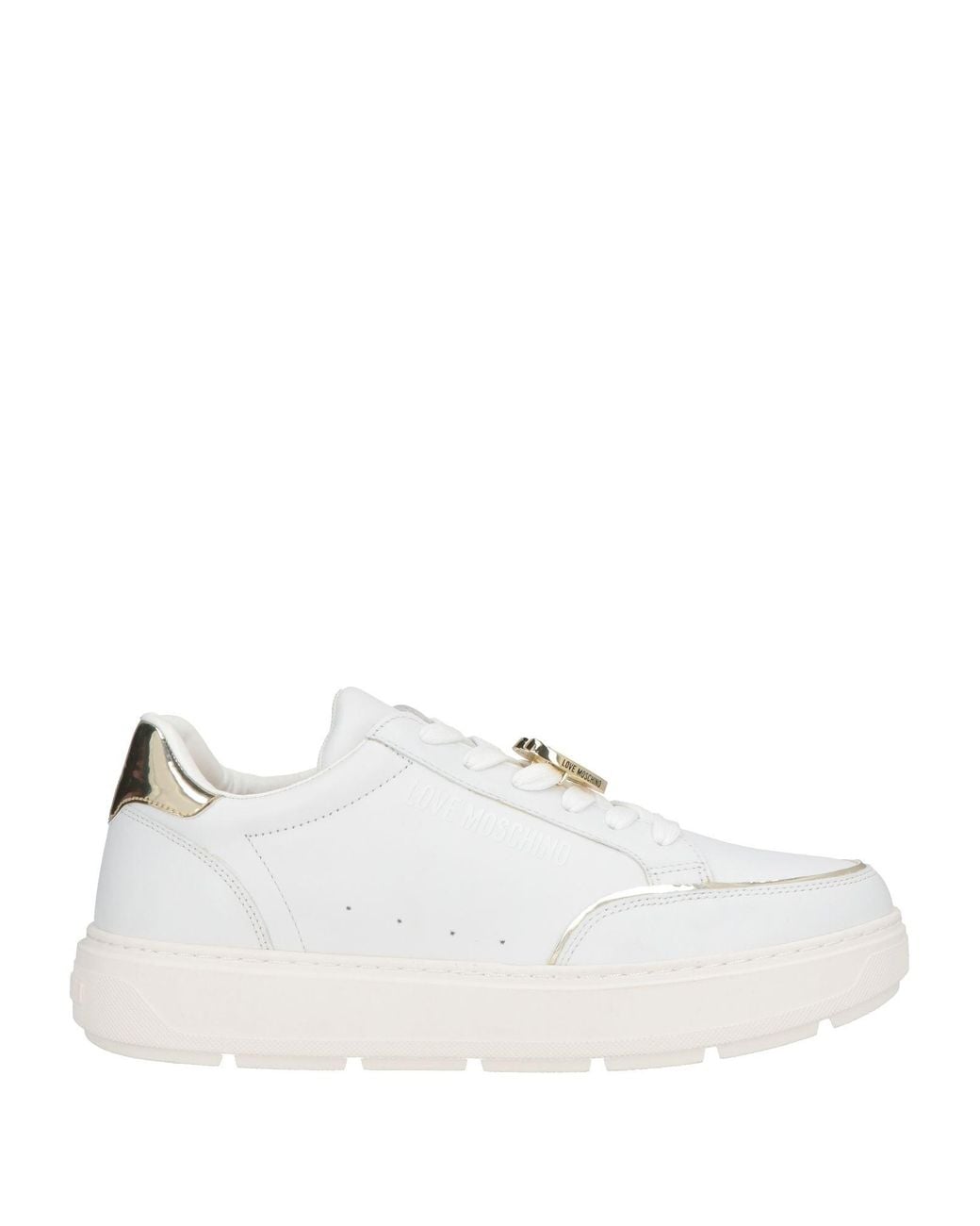 Love Moschino White Sneakers Calfskin