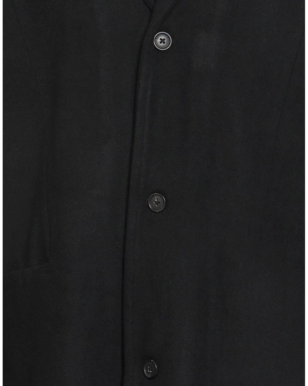 Solid Black Coat for men