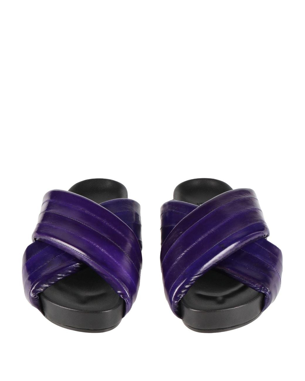 Jil Sander Purple Sandals Leather