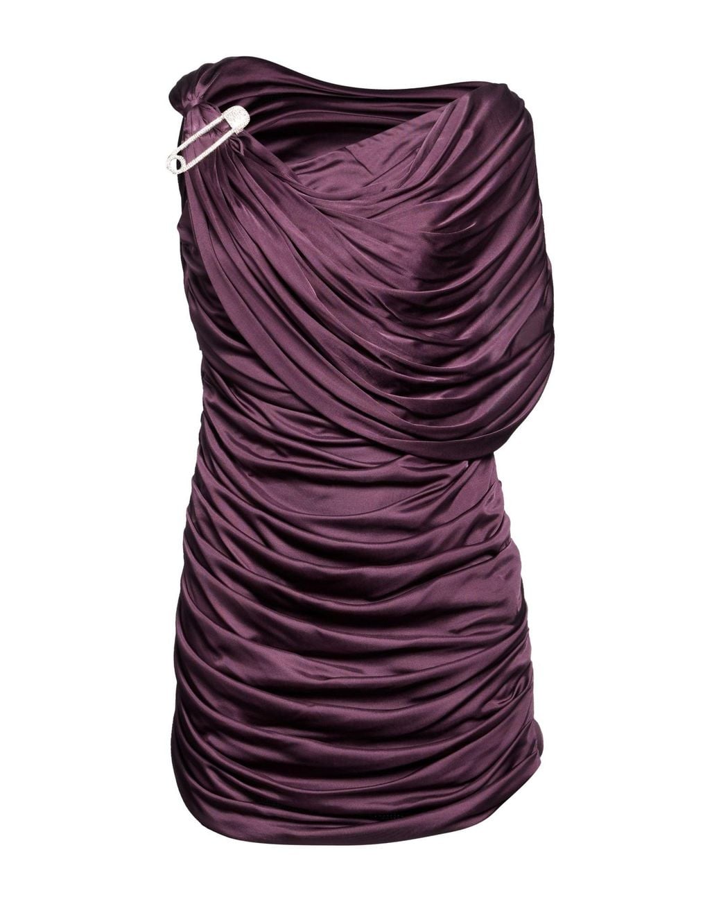 GIUSEPPE DI MORABITO Purple Mini Dress Viscose