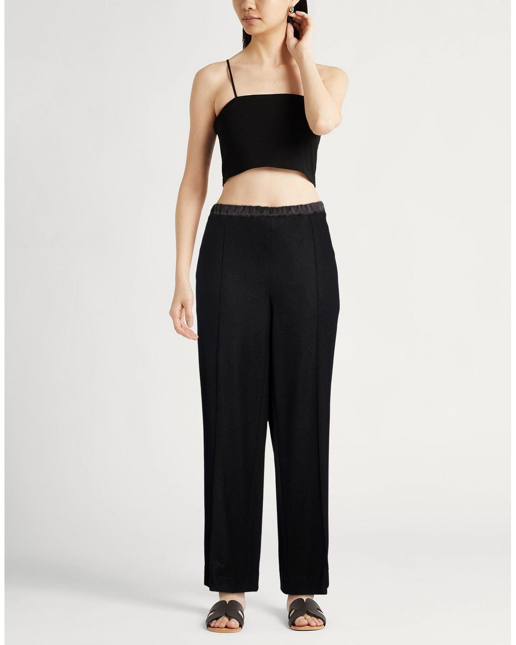 Vince Black Pants Wool, Nylon