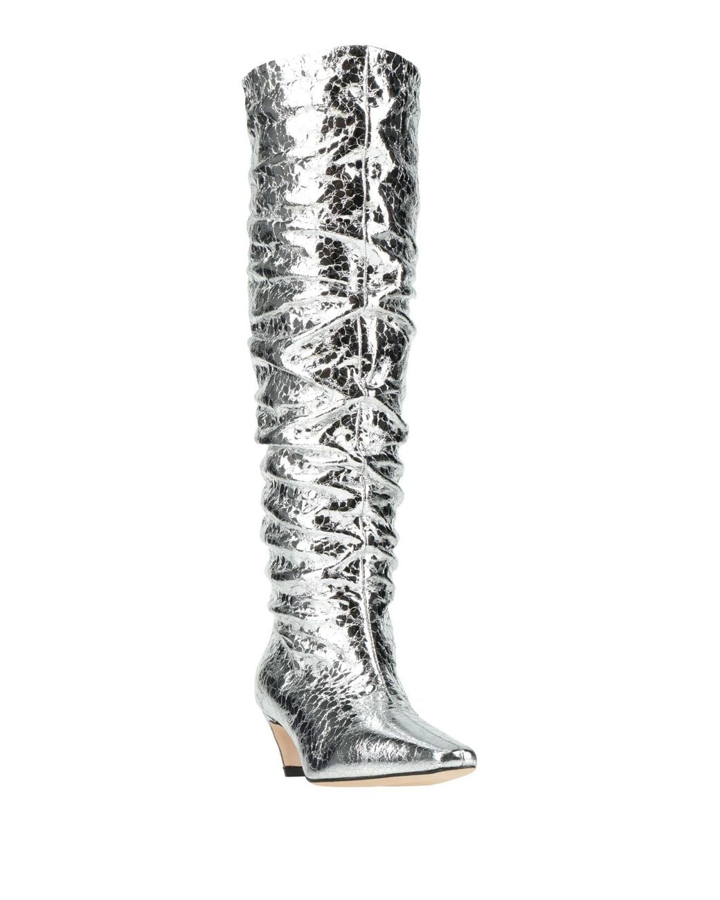 MSGM White Boot Leather