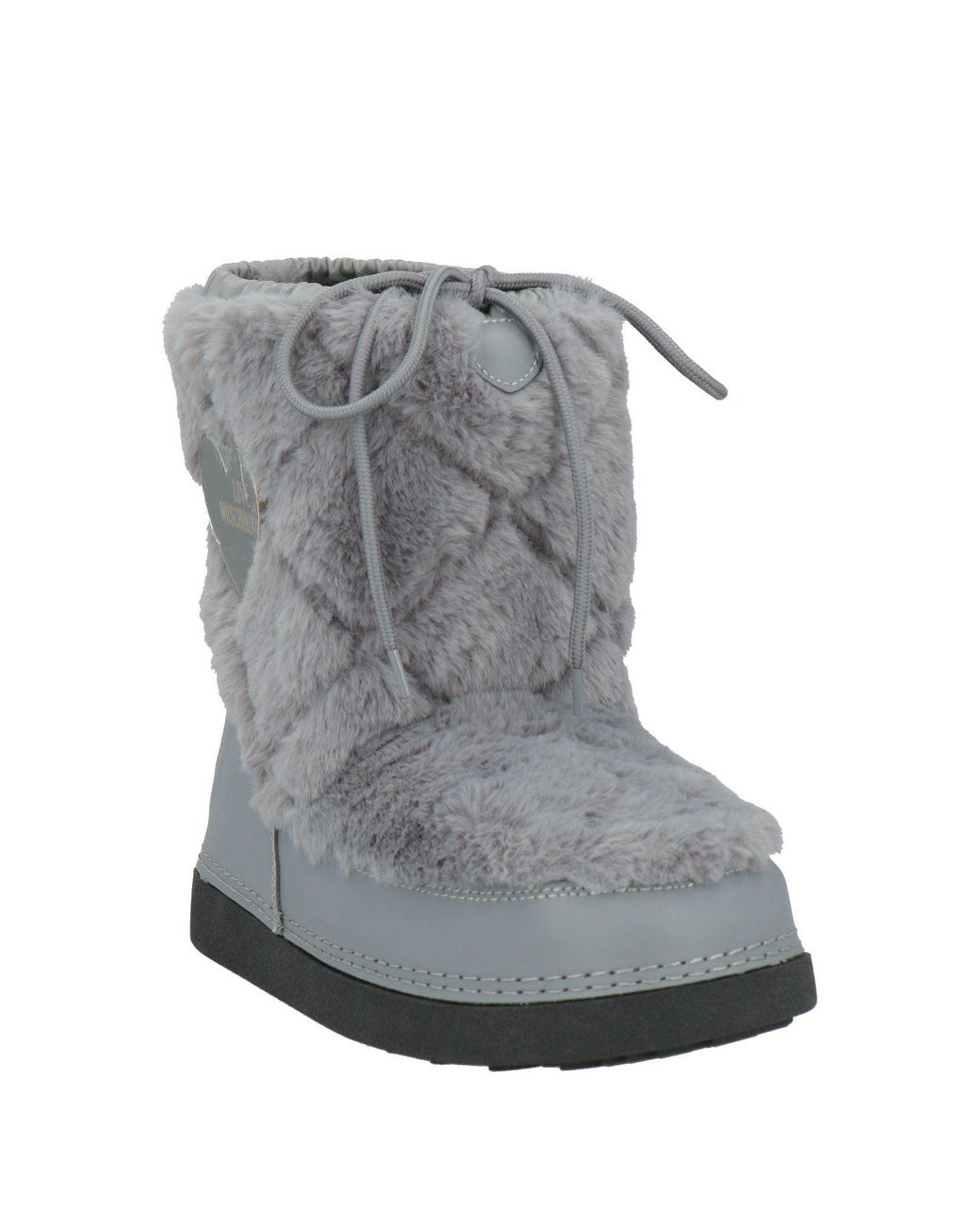 Love Moschino Gray Ankle Boots