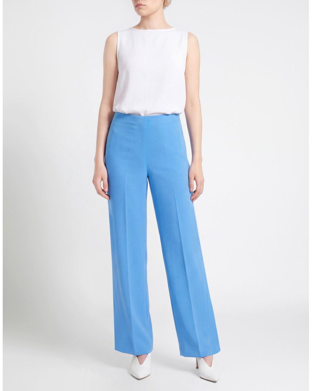 P.A.R.O.S.H. Blue P.A.R.O..H. Pants Polyester