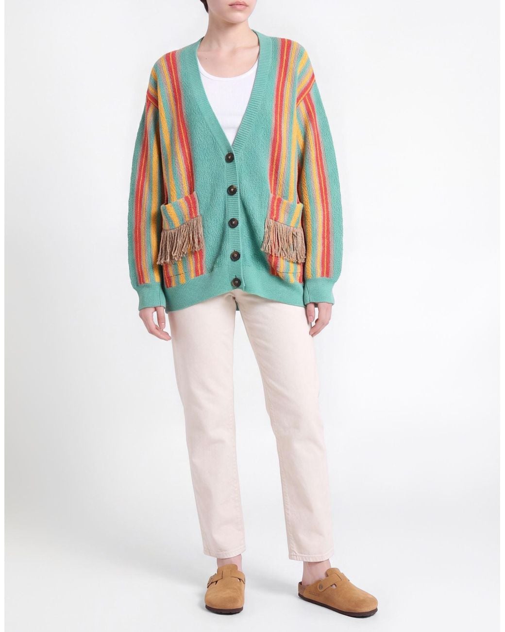 Tod's Blue Cardigan Cotton, Linen