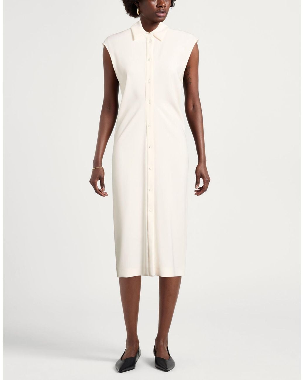 Max Mara White Midi Dresses