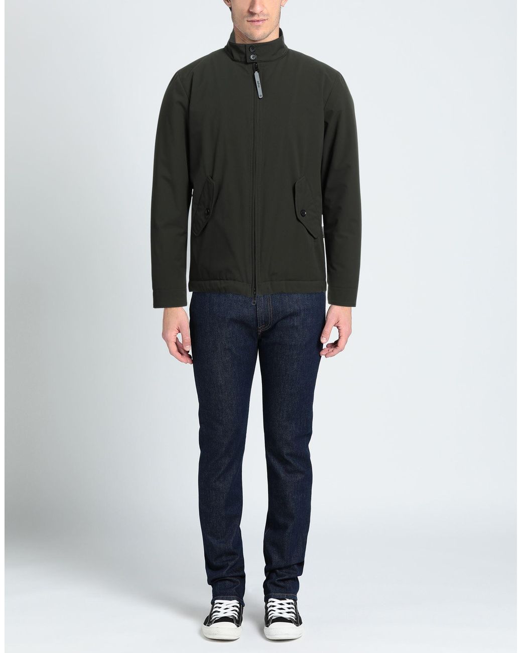 ADHOCONCEPT Black Jacket for men