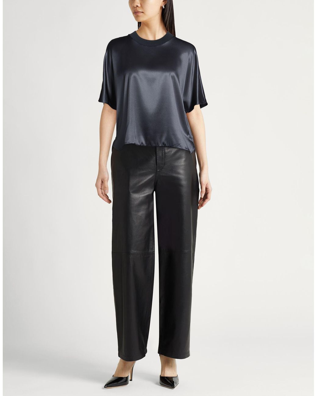 Peserico Blue Top Silk, Elastane