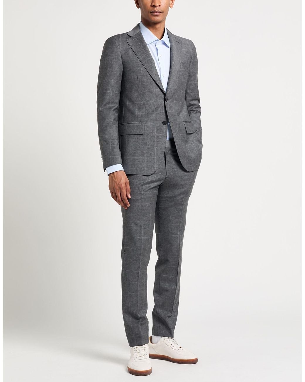Tombolini Gray Suit Virgin Wool for men