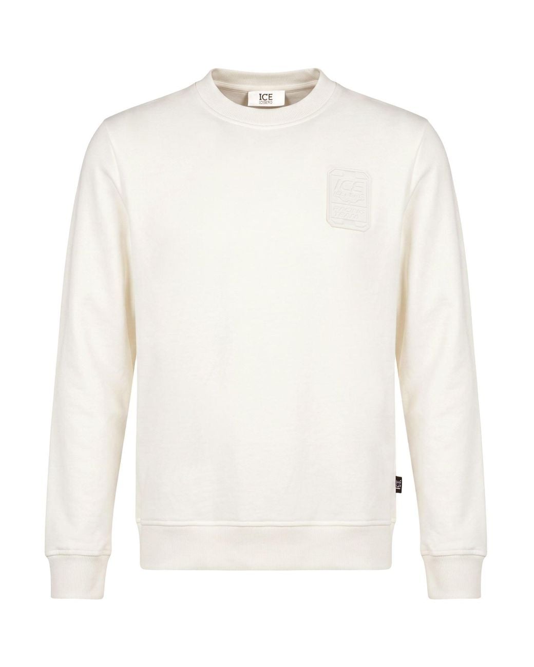 Ice Iceberg White Sweatshirt Cotton for men