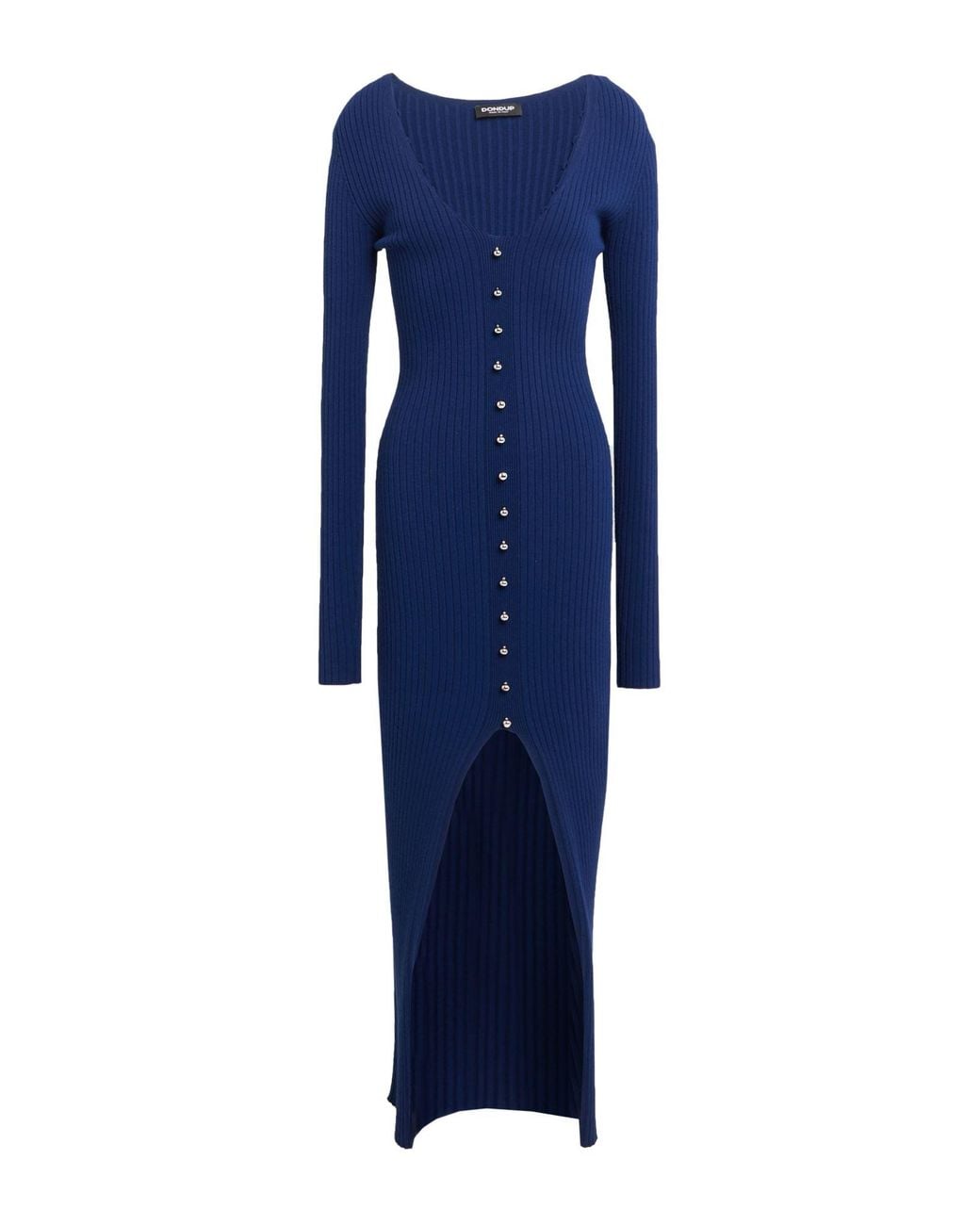 Dondup Blue Maxi Dress Viscose, Polyester