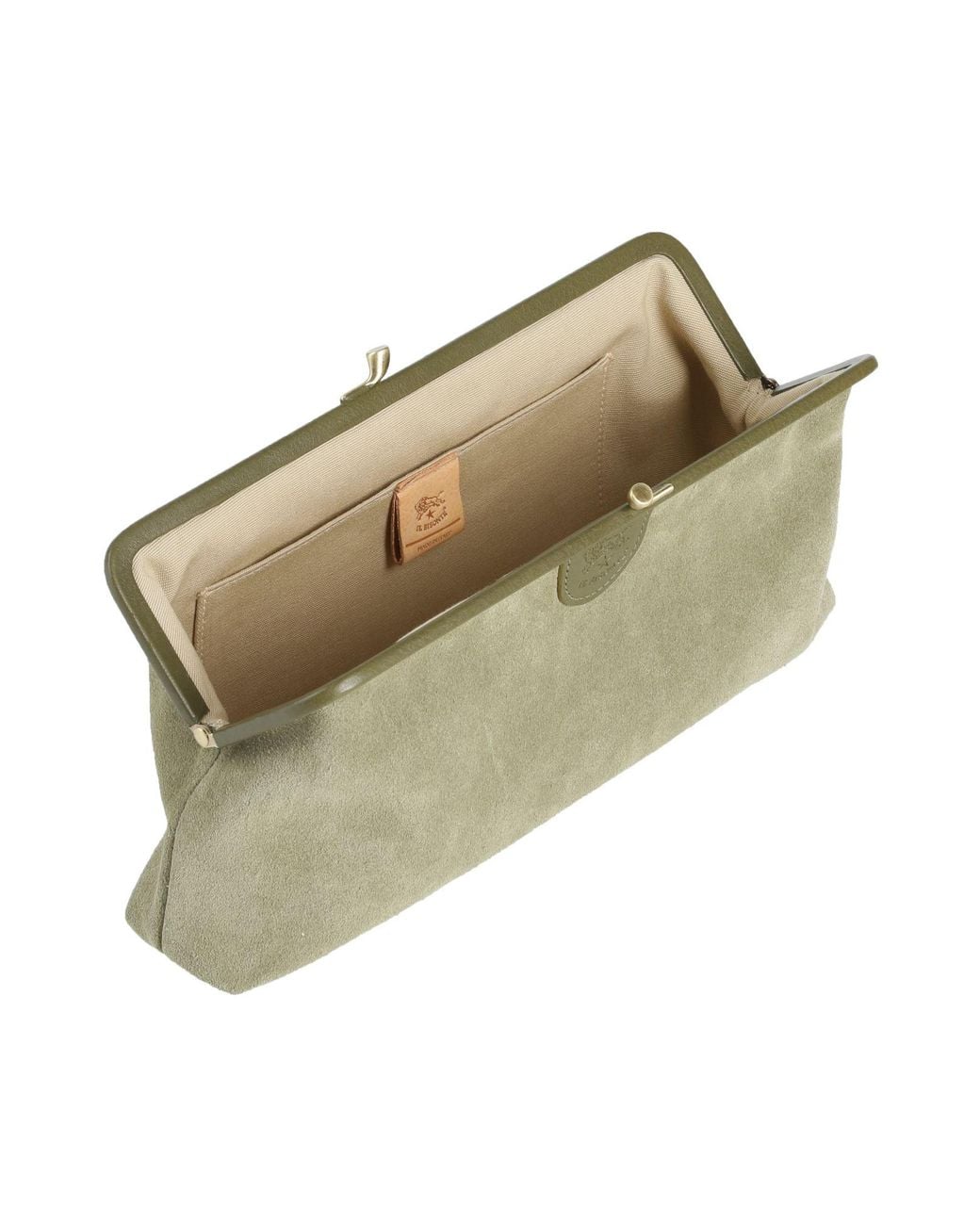 Il Bisonte Green Clutch