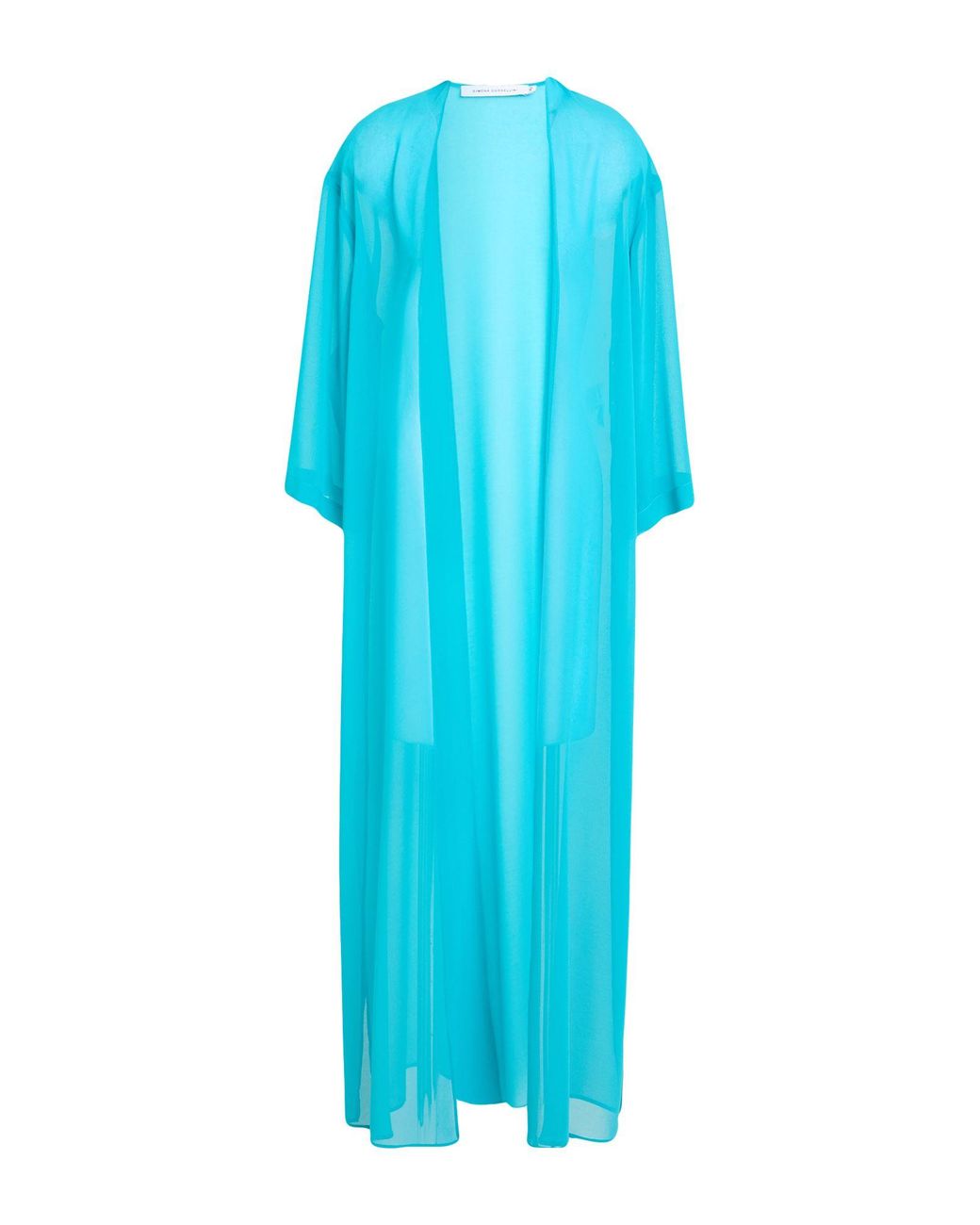 SIMONA CORSELLINI Blue Overcoat & Trench Coat Polyester
