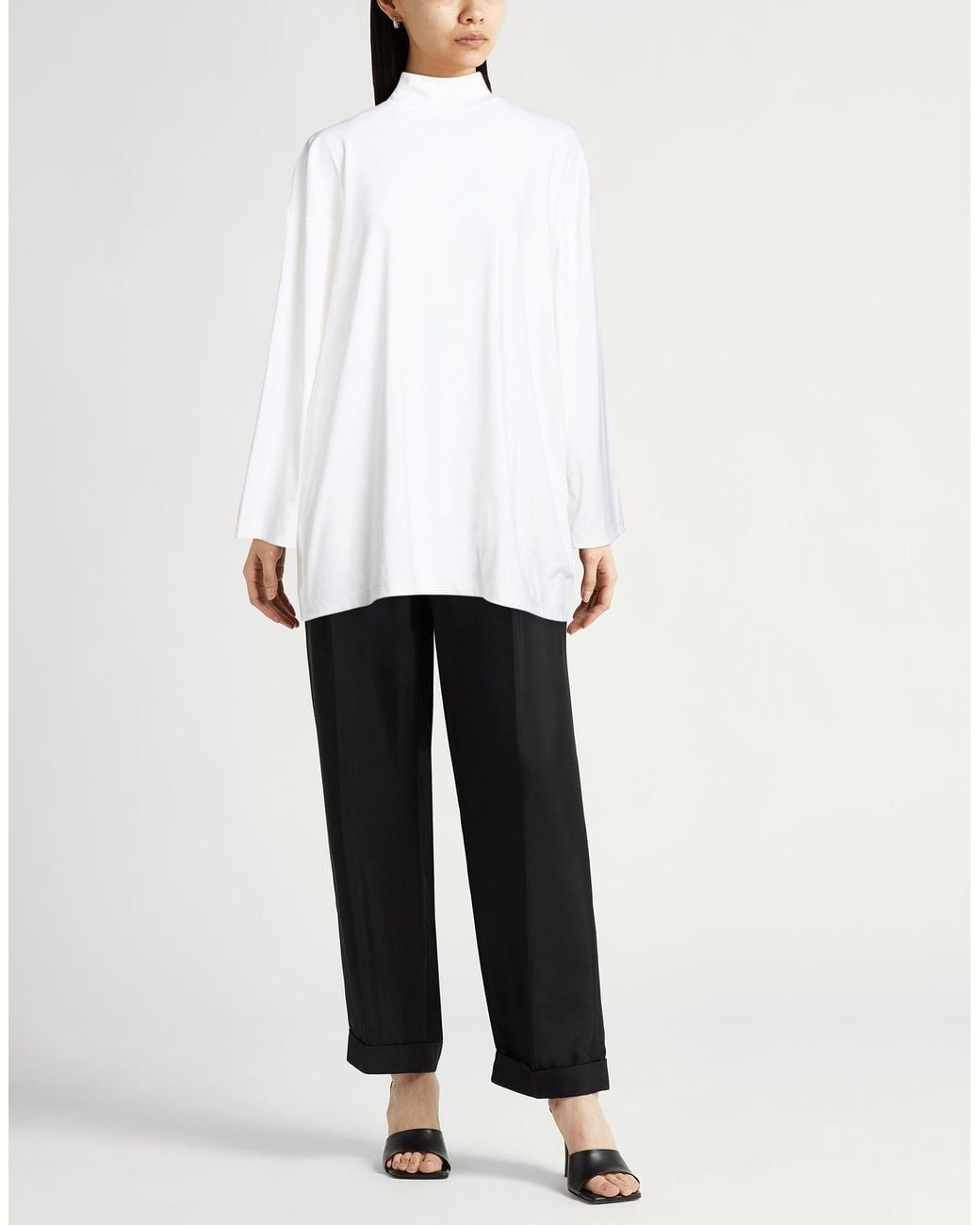 Wardrobe NYC White T-Shirt Polyamide, Elastane