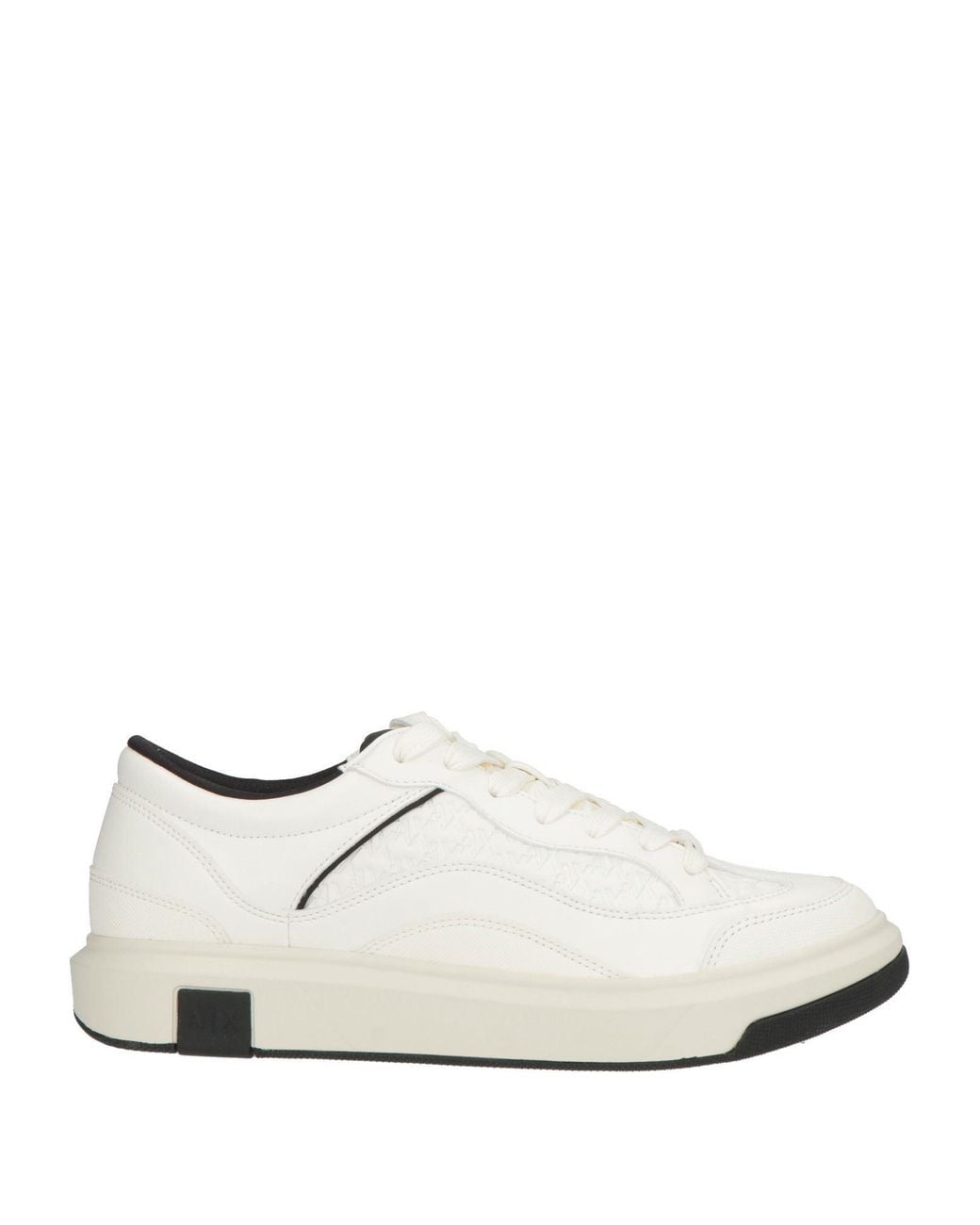 ARMANI EXCHANGE White Sneakers Polyester, Polyurethane for men