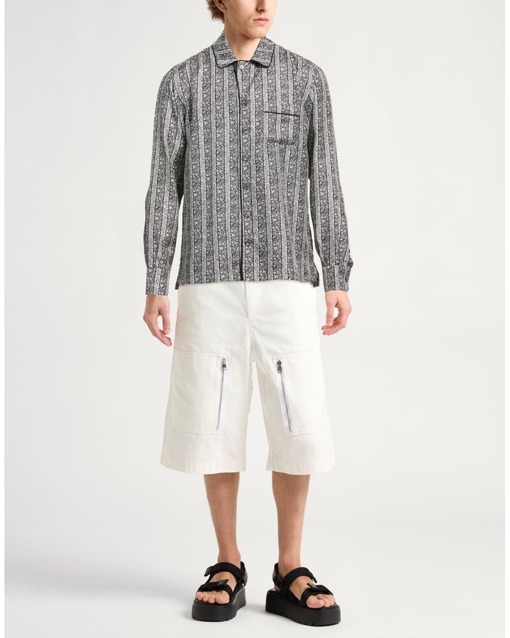 Dolce & Gabbana Gray Shirt Silk for men