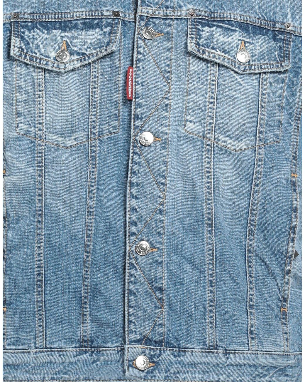 DSquared² Blue Denim Outerwear for men