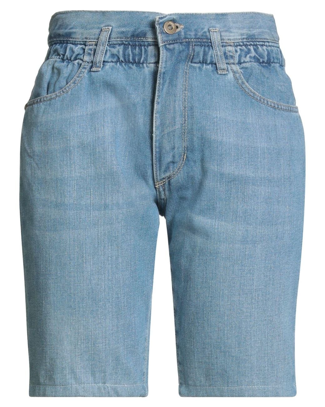 .., merci italia Blue Denim Shorts Cotton